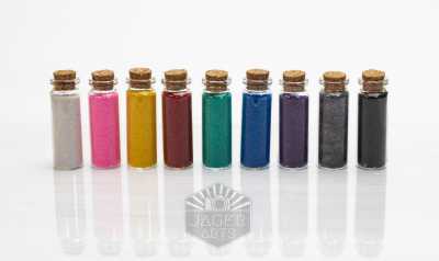 Product Shot - Rainbow Sand Bottles on White Background